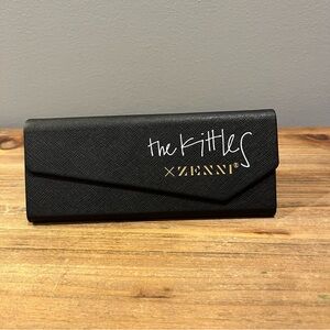 Zenni Black Sunglasses Case and Glass cleaning Towel The Kittles